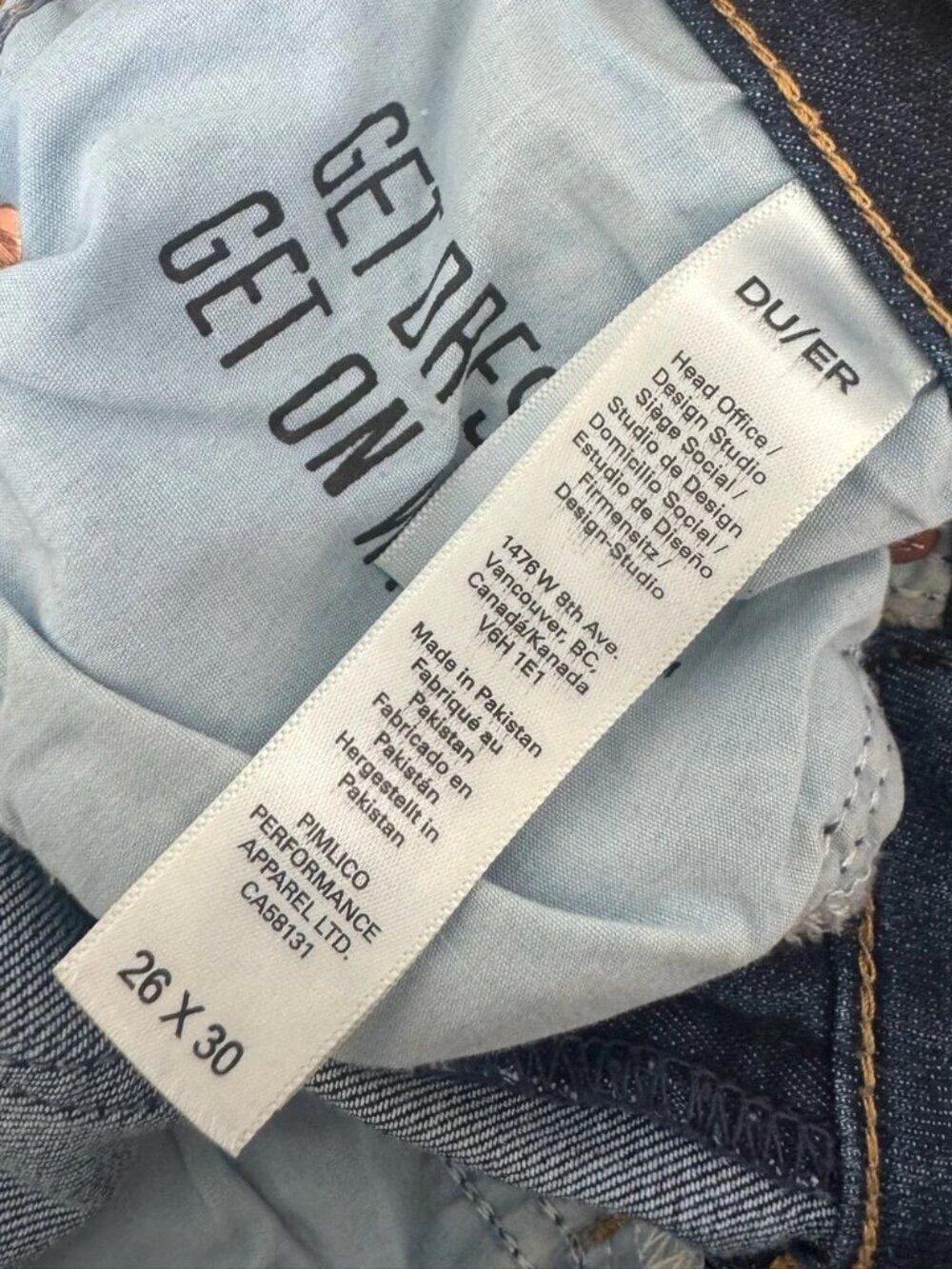 DU/ER Performance Denim Skinny Jean size 26 - Picture 6 of 6